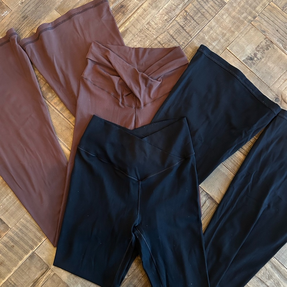 Aerie Brown and Black Leggings Set